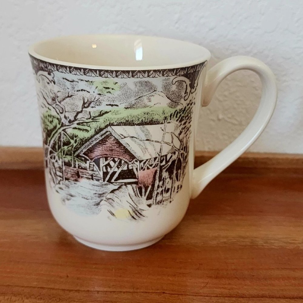 Johnson Brothers Friendly Village Ironstone Coffee Mug 4" Made in England 9oz